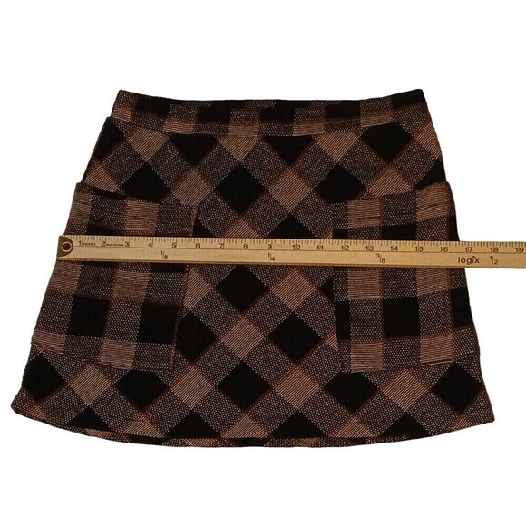 Kirious Los Angeles Women's Autumn Plaid Checkered Skirt with Pockets Size S - Picture 5 of 12